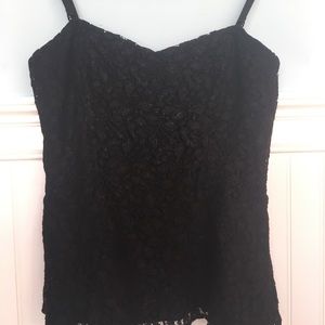 Express corset tank with removable straps